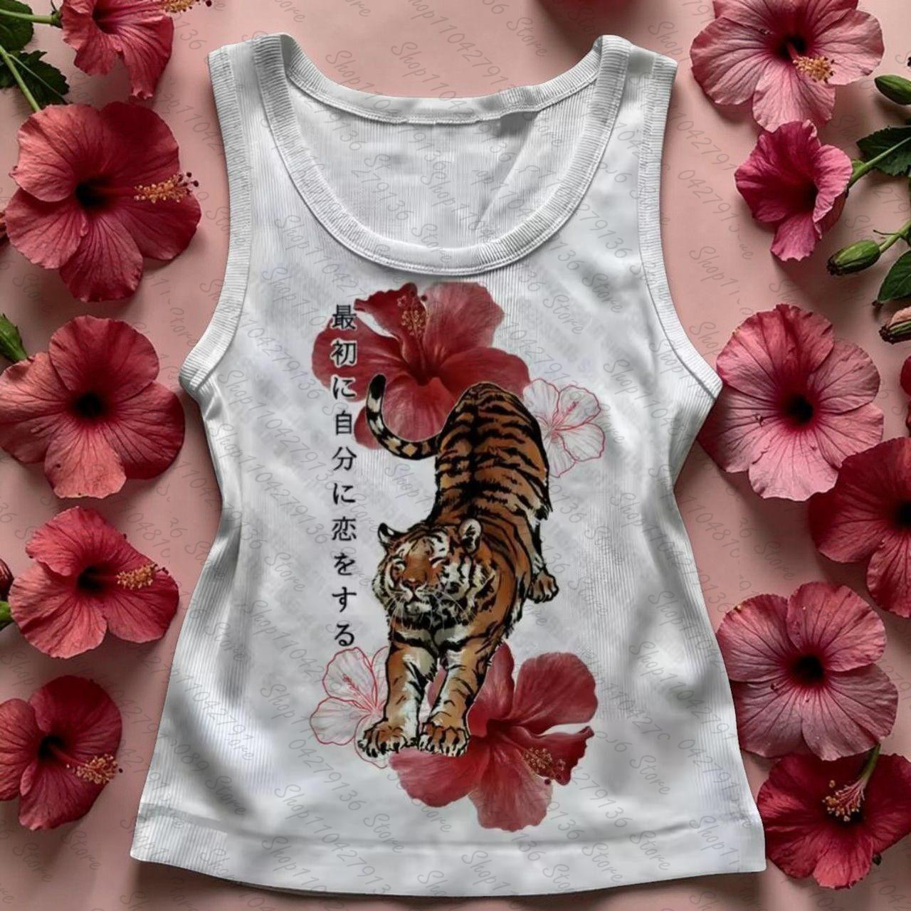 Summer Clothing Newborn - بلوزة نسائية بطبعة حروف عتيقة، توب
