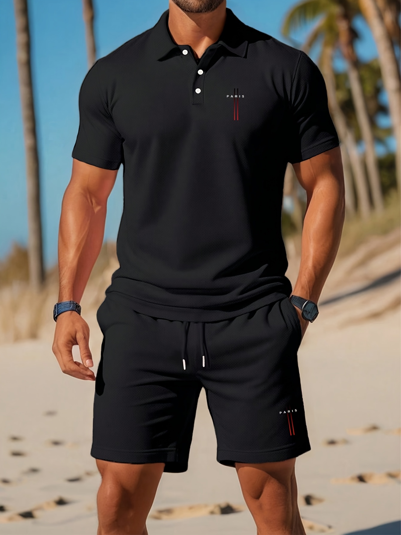 Summer Clothing Shops - طقم قميص بولو رجالي صيفي 2026