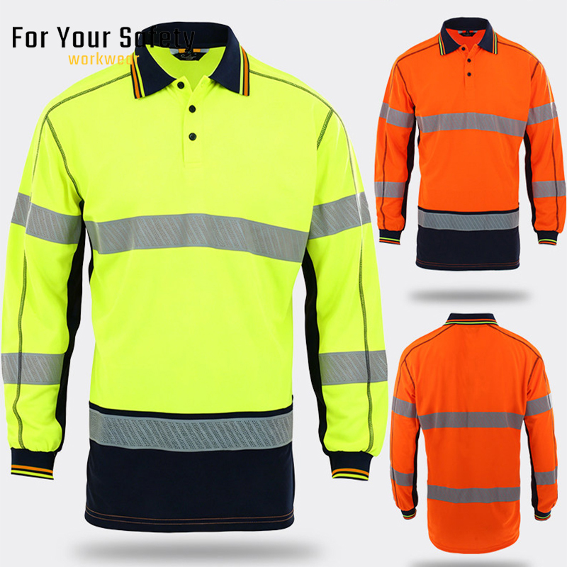 Summer Hi Vis Clothing - قمصان بولو سريعة الجفاف للرجال، ملابس