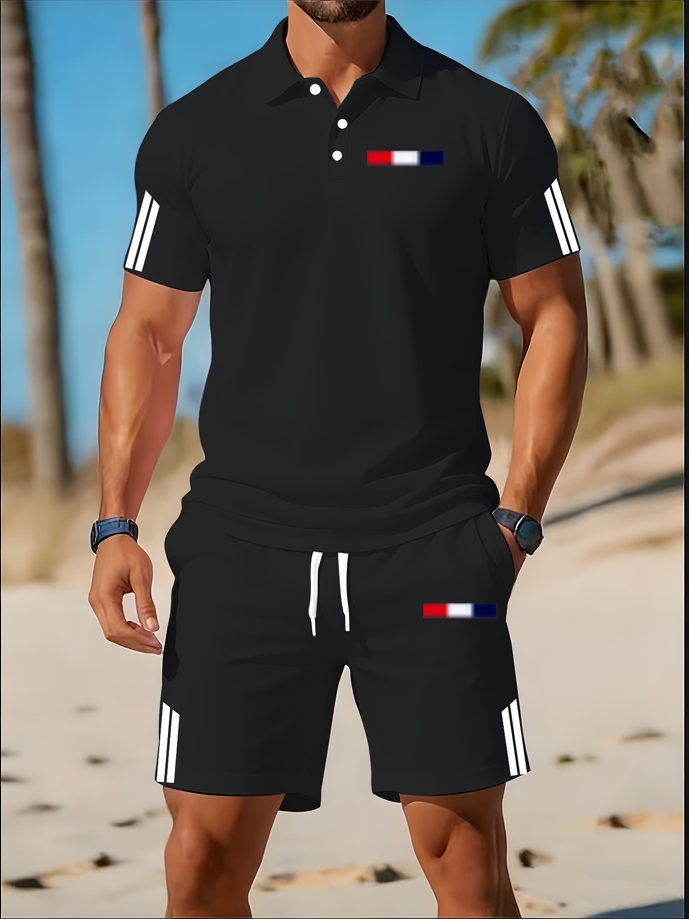 Summer Clothing Shops - طقم قميص بولو رجالي صيفي 2026