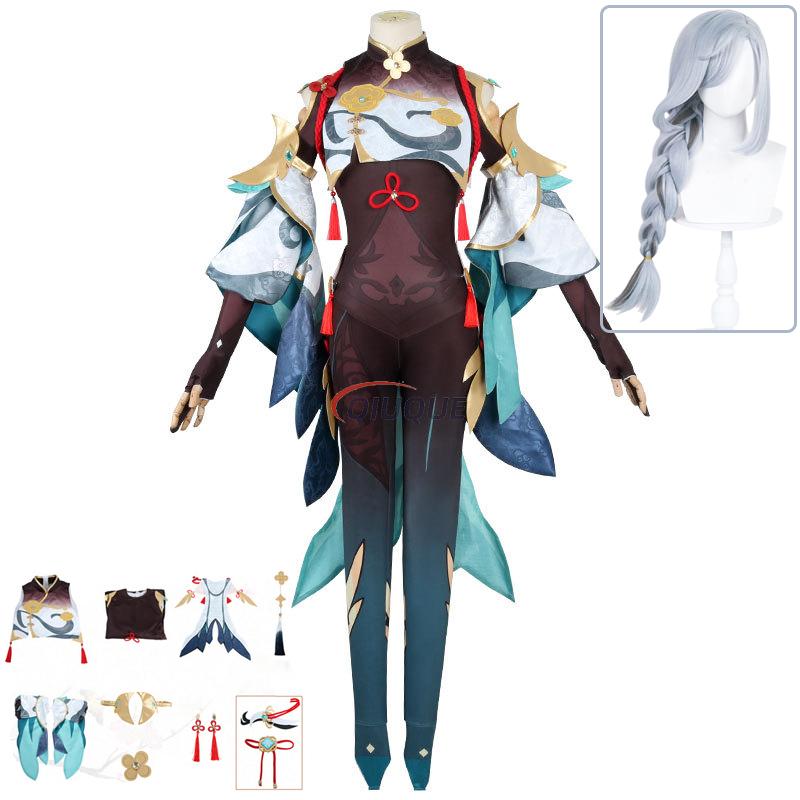 Romper Playsuit Women - لعبة Genshin Impact Shenhe أزياء تنكرية