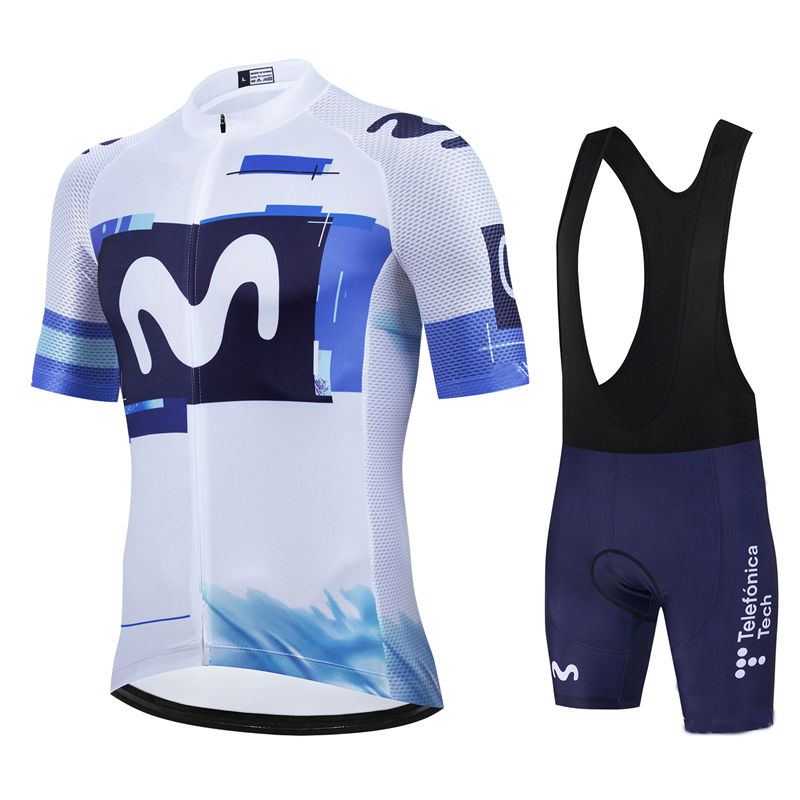 Summer Clothing Sale Men - Movistar Pro Team الصيف الدراجات جيرسي