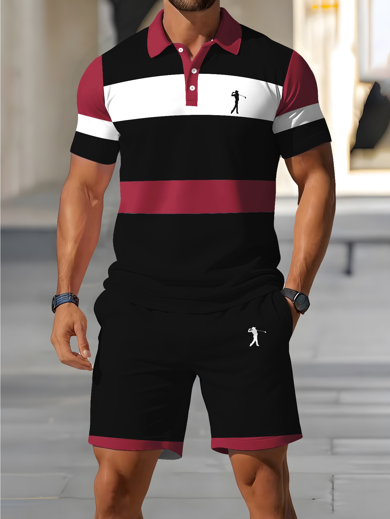 Summer Clothing Shops - طقم قميص بولو رجالي صيفي 2026