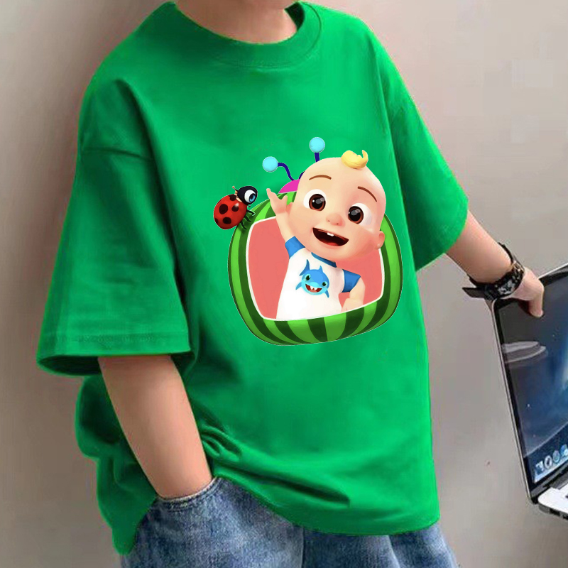 Summer Clothing Boys - Cocomelons الطفل تي شيرت أنيمي القطن