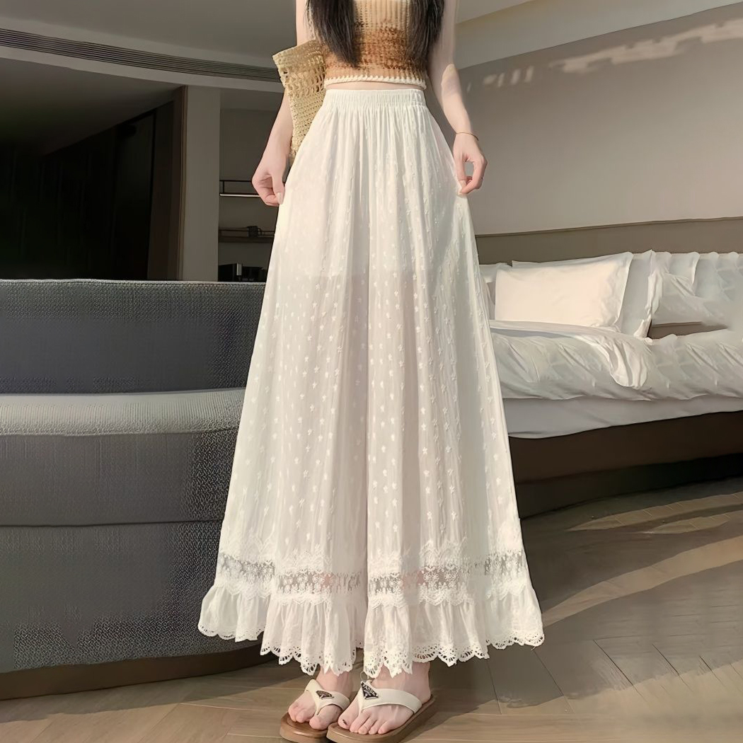 بنطلون نسائي أبيض واسع الساق ب - مراجعة Palazzo Pant Wide وسعره