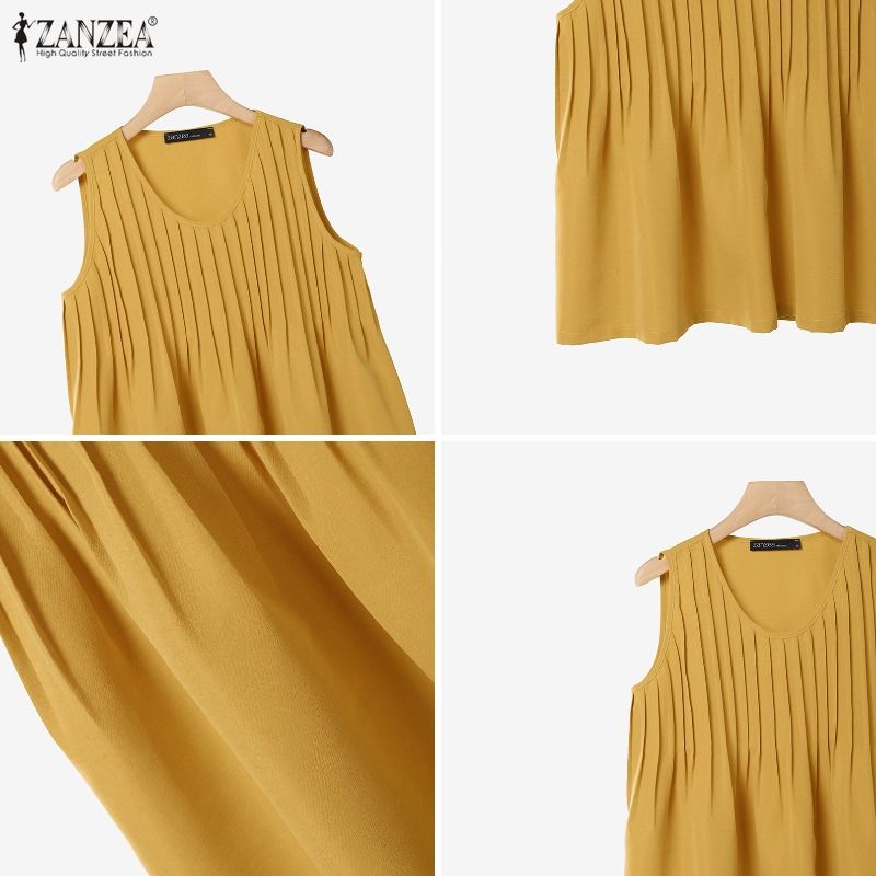 بلوزة نسائية صيفية فضفاضة بدون - مراجعة Summer Clothing Plus وسعره