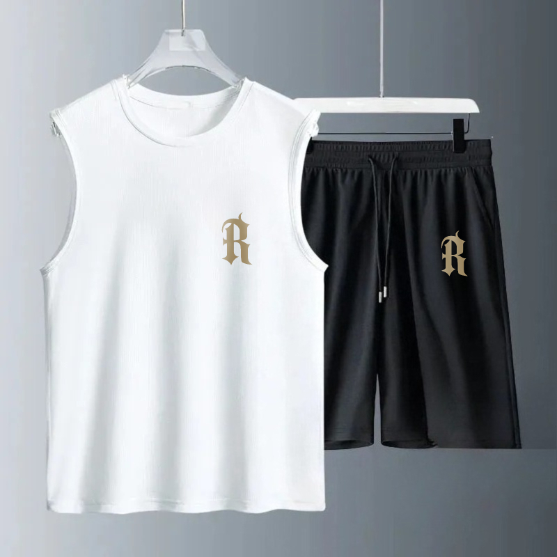 مجموعات قمصان رجالية بدون أكما - مراجعة Summer Clothing Sets وسعره