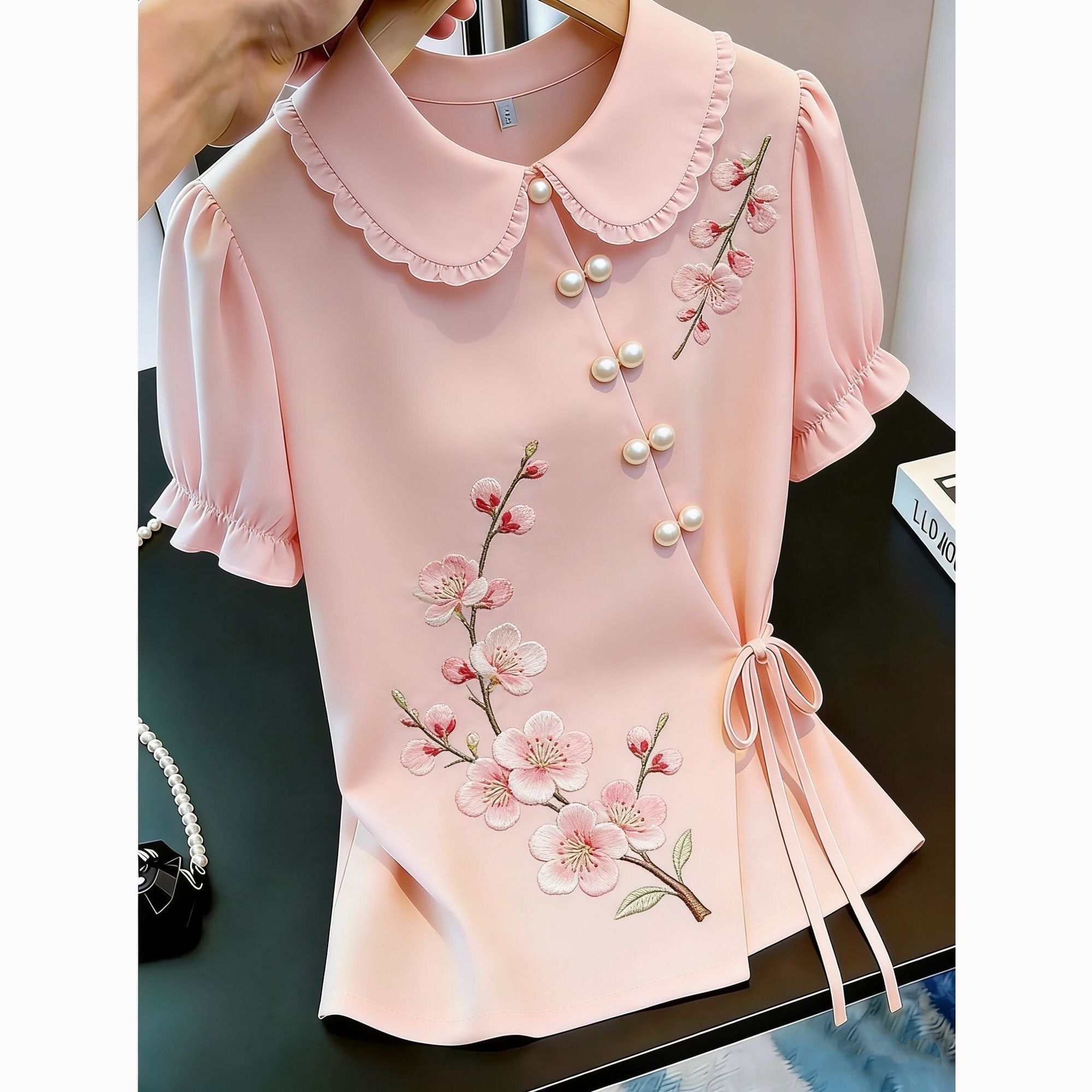 قميص نسائي صيفي 2026 بتصميم صي - مراجعة Tie Front Shirt وسعره