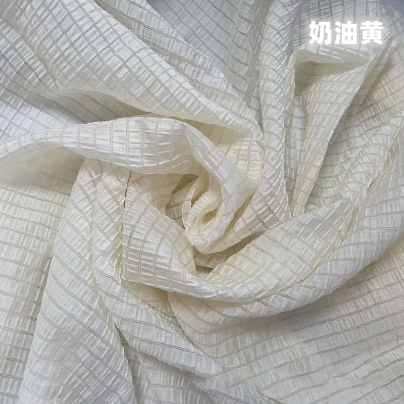 كريم أصفر متقلب النسيج لينة تن - مراجعة Summer Clothing Material وسعره