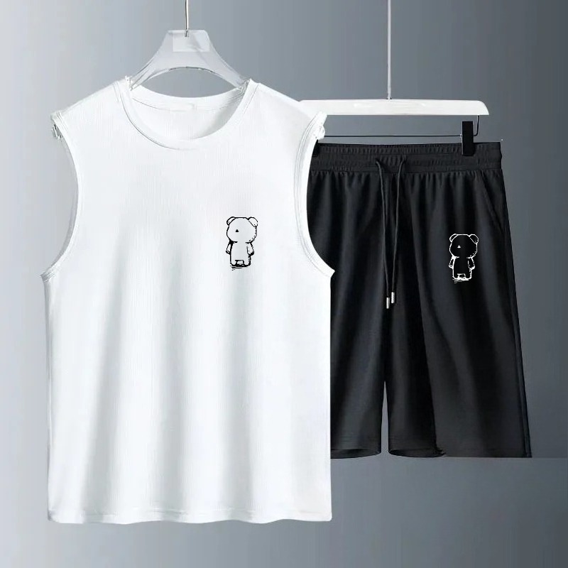 مجموعات قمصان رجالية بدون أكما - مراجعة Summer Clothing Sets وسعره