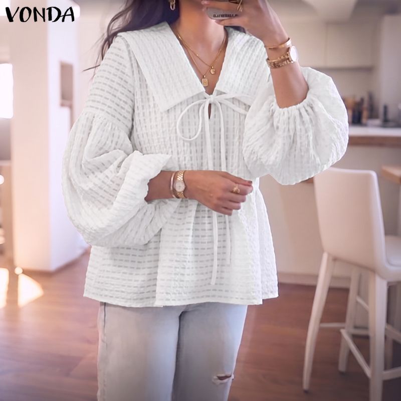 بلوزة نسائية أنيقة من VONDA بأ - مراجعة Tie Front Shirt وسعره