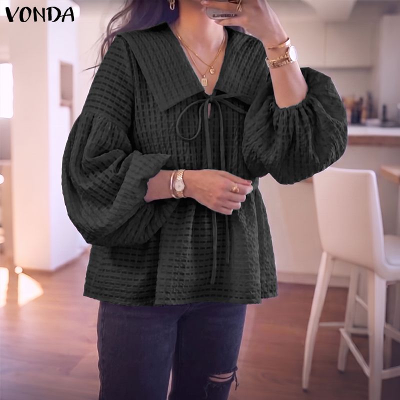 بلوزة نسائية أنيقة من VONDA بأ - مراجعة Tie Front Shirt وسعره