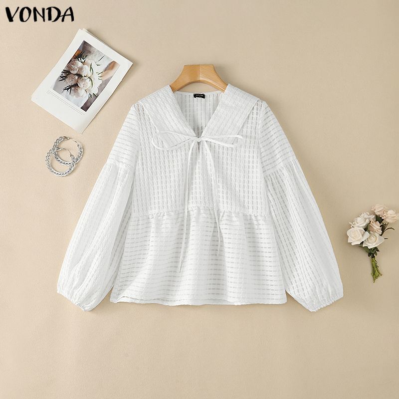 بلوزة نسائية أنيقة من VONDA بأ - مراجعة Tie Front Shirt وسعره