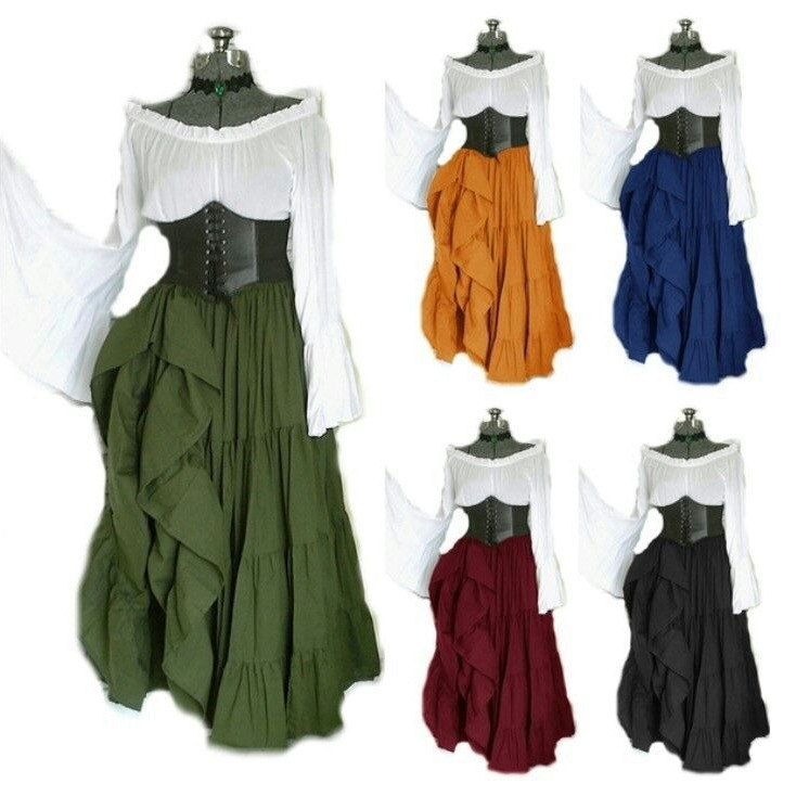 فستان جديد للحفلات بأكمام طويل - مراجعة Summer Renaissance Clothing وسعره