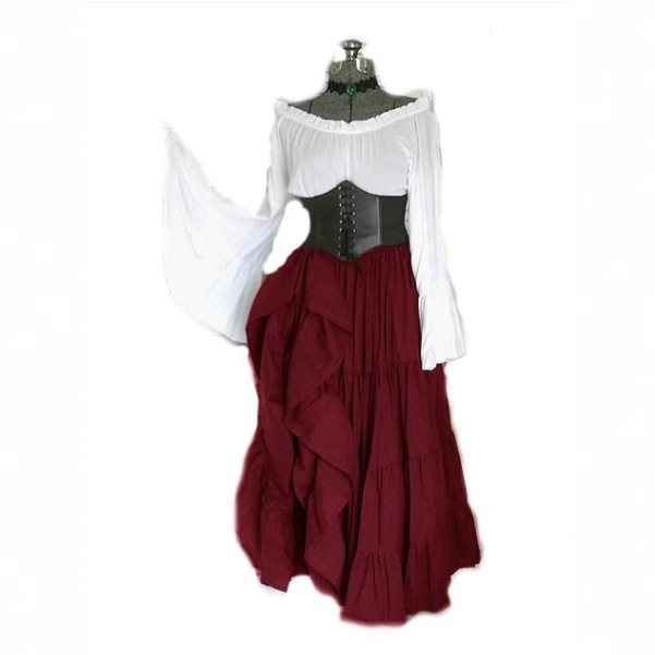 فستان جديد للحفلات بأكمام طويل - مراجعة Summer Renaissance Clothing وسعره