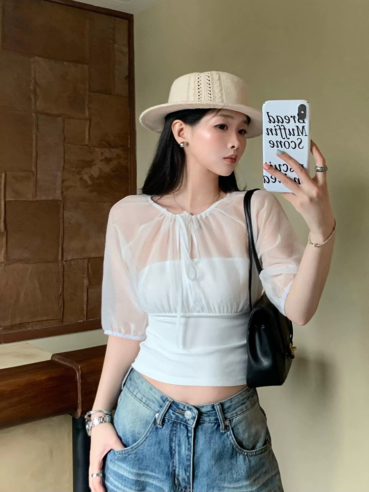 بلوزة من الحرير التوتي بأكمام  - مراجعة Summer Clothing Shops وسعره