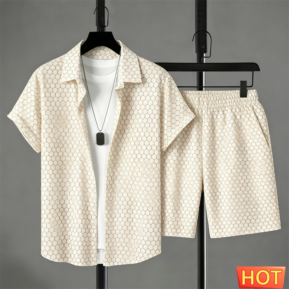 طقم قميص رجالي صيفي متدرج الأل - مراجعة Summer Clothing Sets وسعره