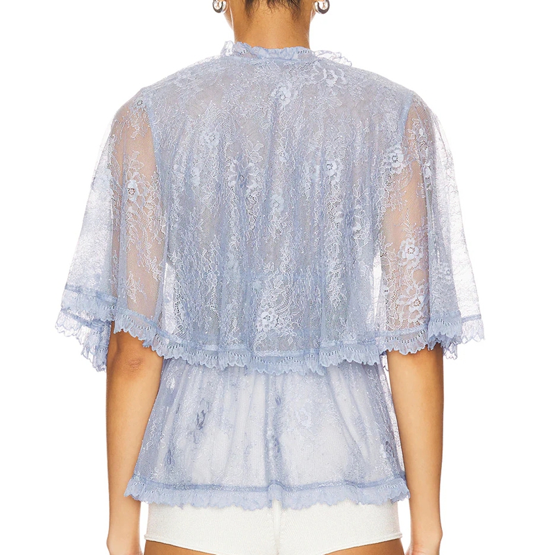 بلوزة نسائية أنيقة شفافة من ال - مراجعة Tie Front Shirt وسعره