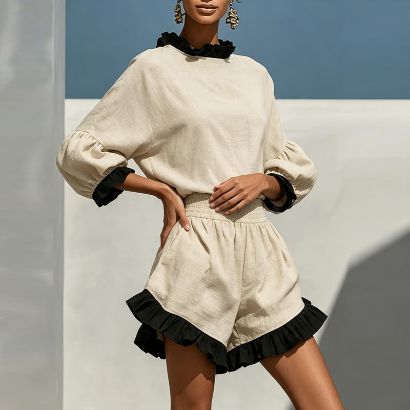 طقم بوهو من قطعتين بتفاصيل كشك - مراجعة Summer Vacation Clothing Women وسعره