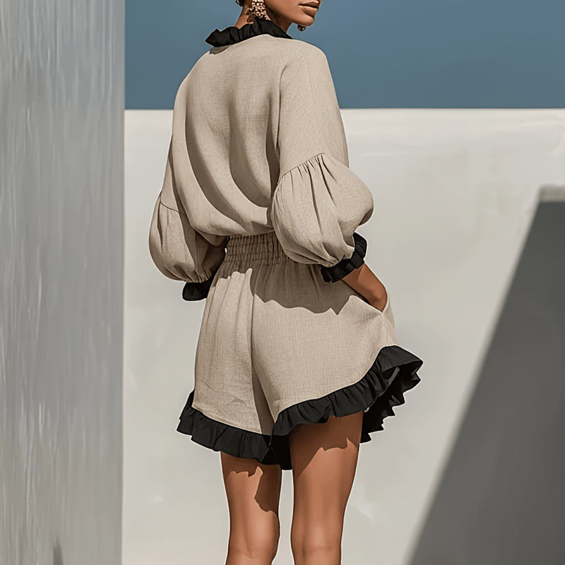 طقم بوهو من قطعتين بتفاصيل كشك - مراجعة Summer Vacation Clothing Women وسعره