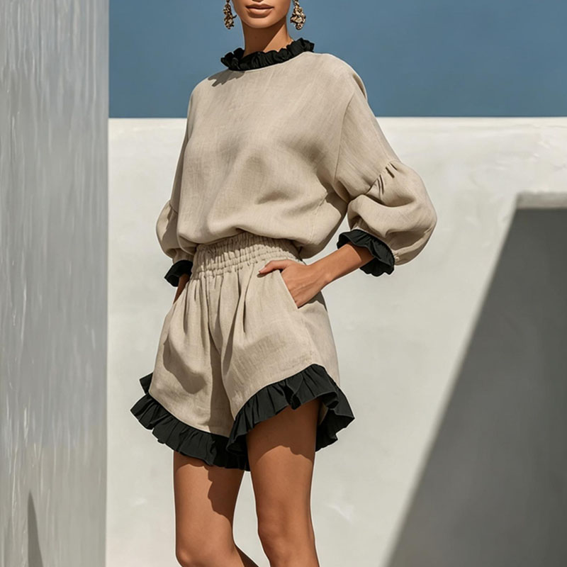 طقم بوهو من قطعتين بتفاصيل كشك - مراجعة Summer Vacation Clothing Women وسعره