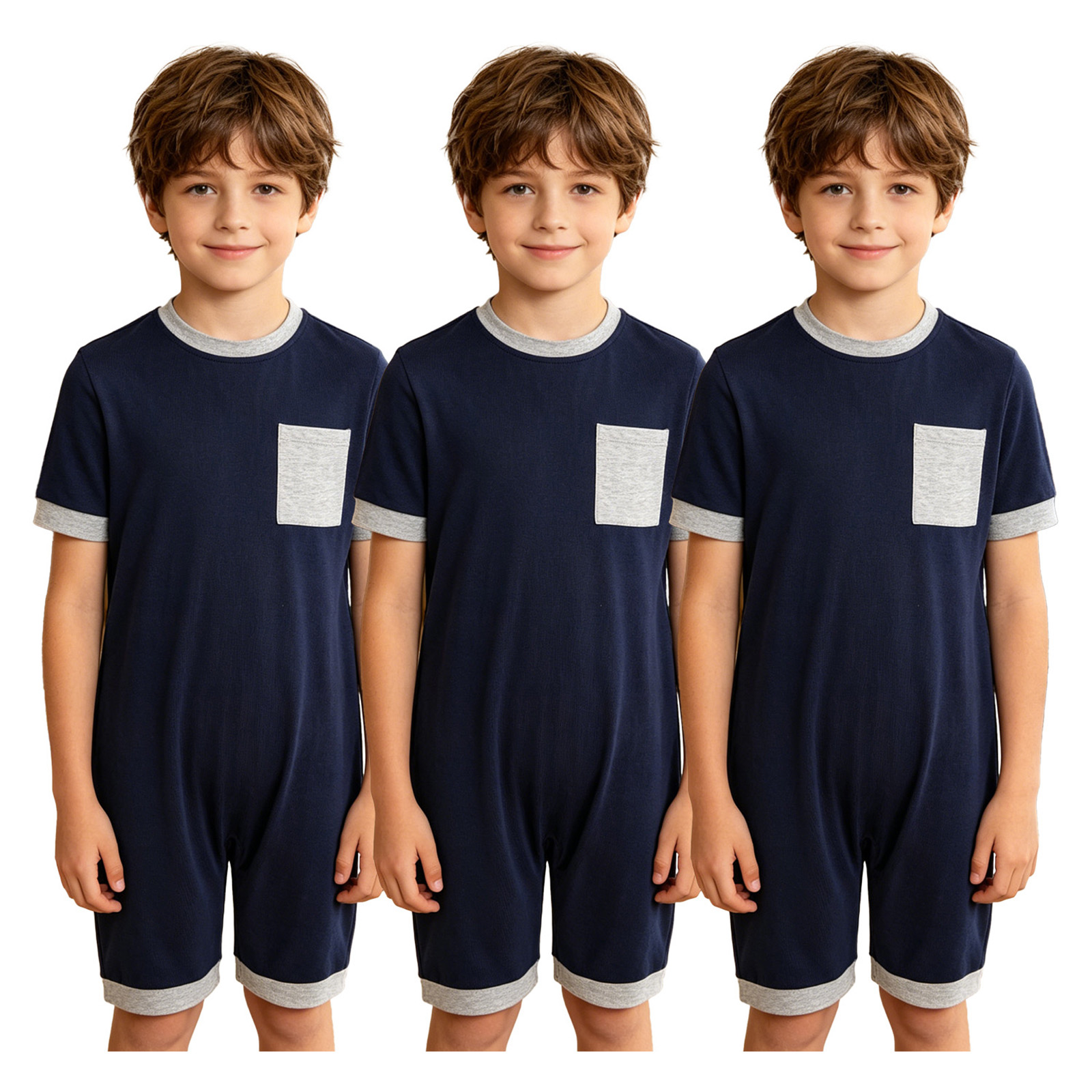3 قطع رومبرز للأطفال (بنين وبن - مراجعة Summer Clothing Boys وسعره