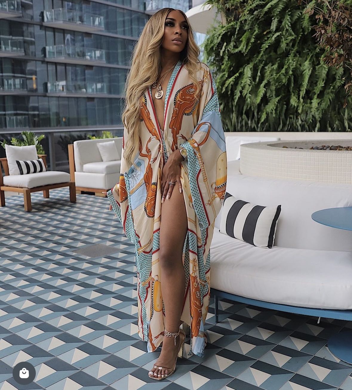 كيمونو حريري مطبوع على أفريقيا - مراجعة Summer Clothing Recommendations وسعره