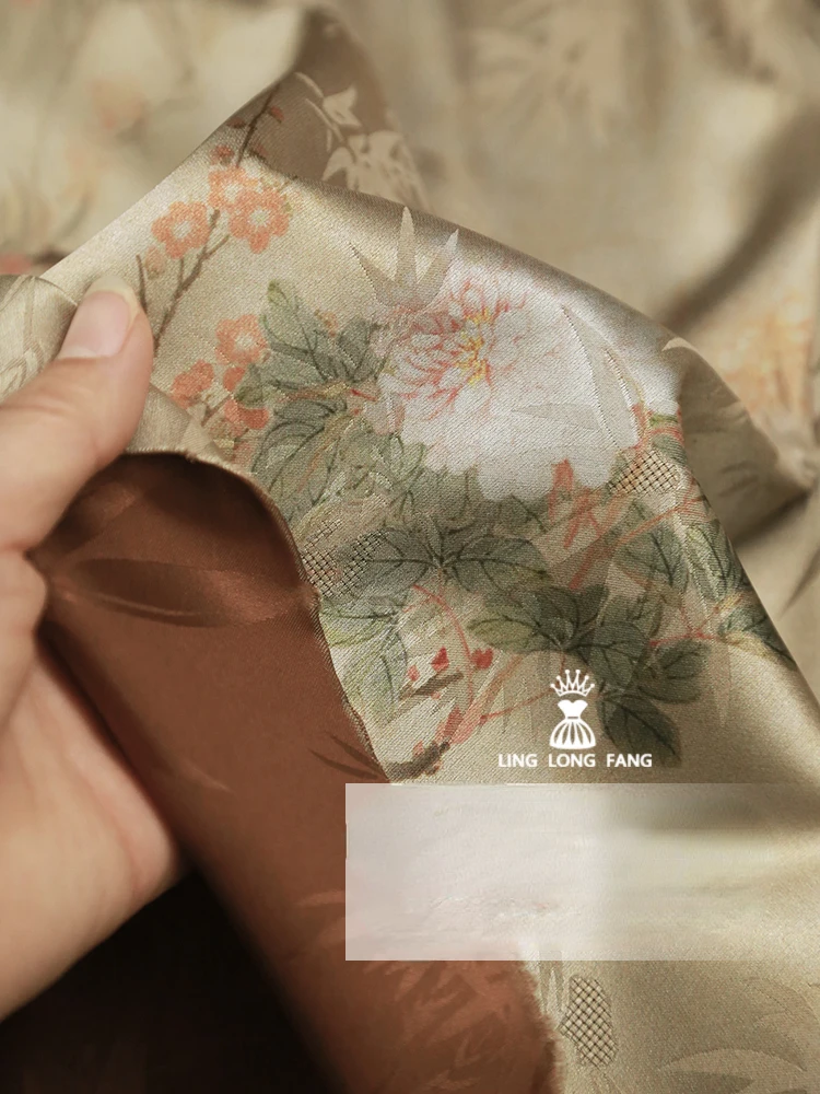 قماش الجاكار الساتان لملابس ها - مراجعة Summer Clothing Material وسعره