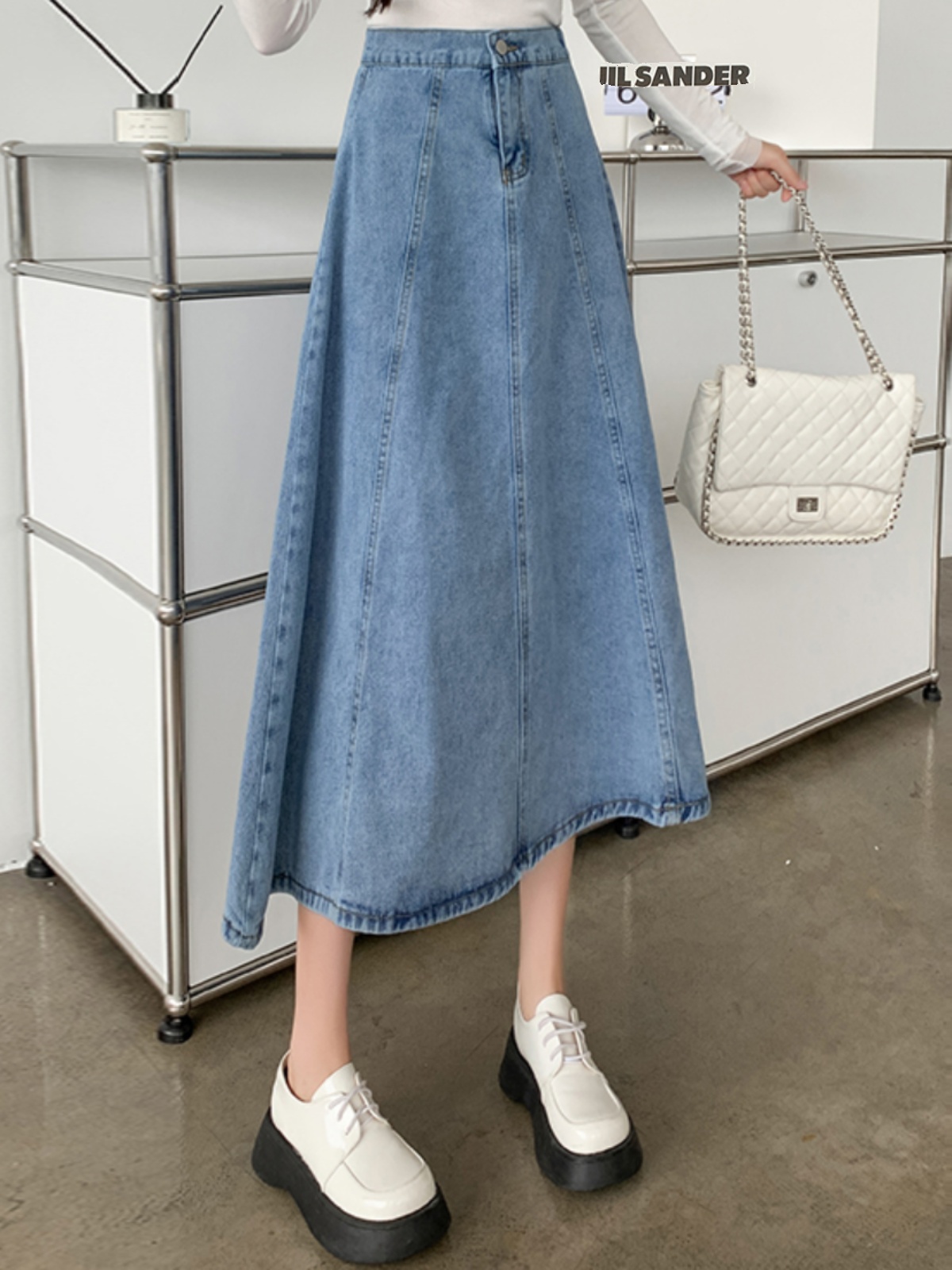 تنورة ميدي بخصر مرتفع على شكل  - مراجعة Summer Clothing Recommendations وسعره