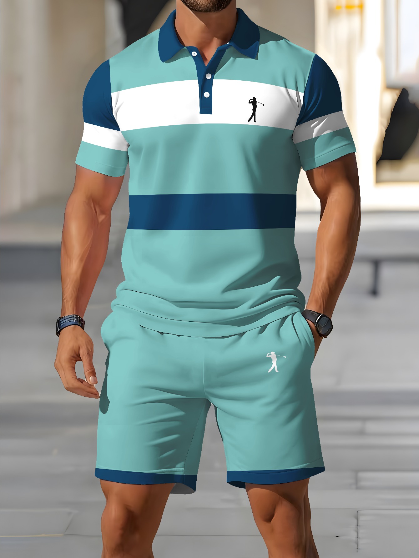 طقم قميص بولو رجالي صيفي 2026  - مراجعة Summer Clothing Shops وسعره