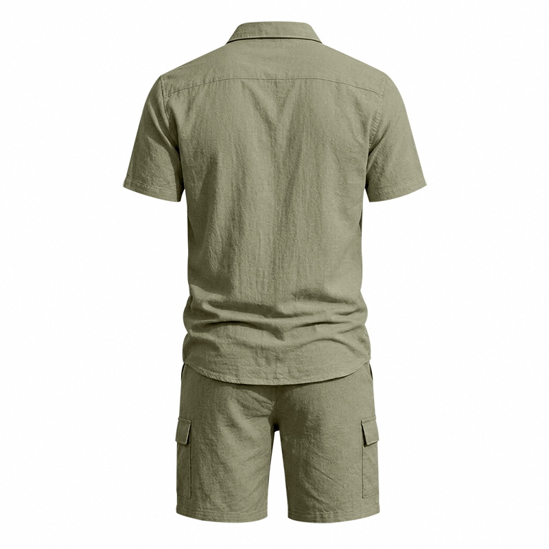 طقم صيفي أمريكي للرجال من قطعت - مراجعة Summer Clothing Sets وسعره