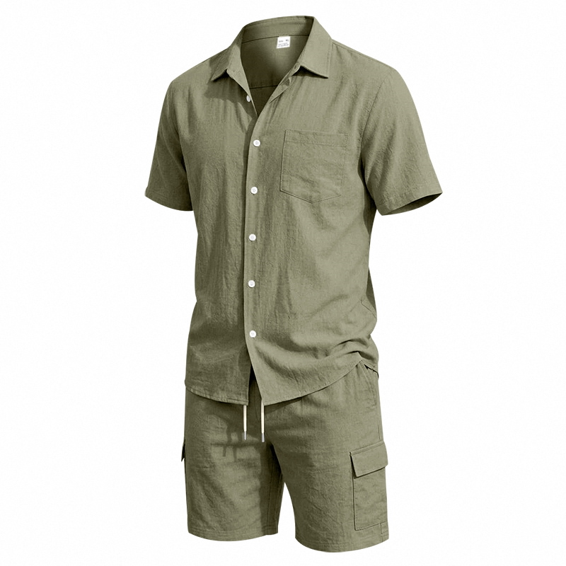 طقم صيفي أمريكي للرجال من قطعت - مراجعة Summer Clothing Sets وسعره