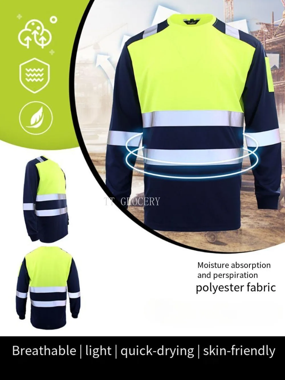 قمصان عمل آمنة عالية الوضوح صي - مراجعة Summer Hi Vis Clothing وسعره